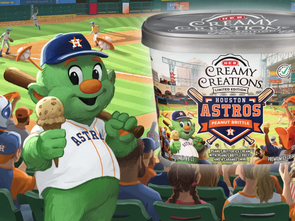 Artwork for Houston Astros Ice Cream – Ian Dale Art & Design