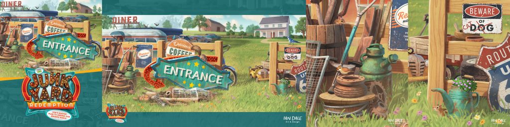 Presenting one large image from multiple views.